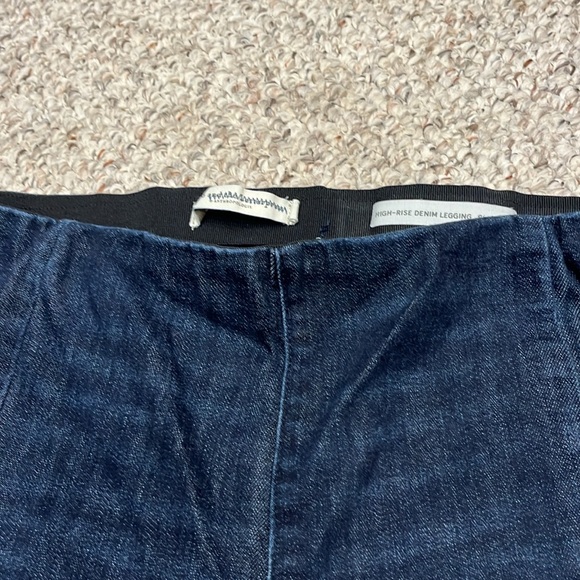 Anthropologie Pilcro and the Letterpress High Rise Denim Leggings Pull On Sz 32 - Picture 4 of 9